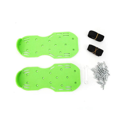 Spike shoes and accessories from Pro Grade Epoxy Floor Roller Kit With Dual Roller Brushes Self Leveling Rake And Spike Shoes