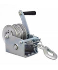 Heavy Duty Electric Hoist Winch Lifting Capacity From 600 To 3000 Pounds With Steel Cable For Tough Workshop Jobs Portable Manual Crank Design.