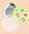 Clear Badge Film For Button Making 400 Pcs Protective PVC Shield For 58mm 2.25 Inch And 70mm 2.76 Inch Badges in use