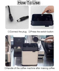How to use Automatic Electric Portafilter Grounds Remover With Smart Dispenser and Heavy Duty Espresso Knock Box.