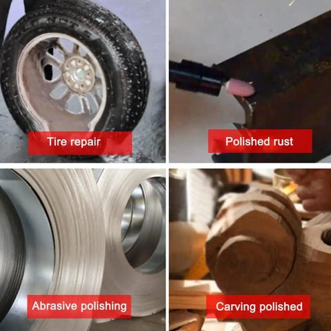 Extended Six Inch Pneumatic Die Grinder With Quarter Inch And Eighth Inch Collets, 22,000 RPM Free Speed, 3.5 CFM at 90 PSI, Includes Two Wrenches, Durable Air Tool Perfect For Precise Grinding