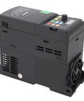 2.2KW Variable Frequency Drive VFD Three Phase 380 To 440V Inverter With PWM Control Aluminum Heat Sink Low Noise Motor Speed Controller For Pumps Conveyors Mixers And Industrial Equipment, black