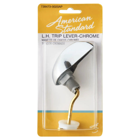 Left Hand Chrome Toilet Trip Lever Replacement For 4098 And Yorkville 4099 Pressure Assist Models With Durable Metal Build in package