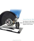 Adjustable Collet Tool Holder Straight Up Heavy Duty Steel Angle Grinder Mount with installation details.