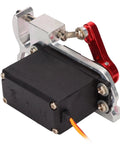 Sick RC Drone Parabolic Air Drop Kit upgraded micro servo motor with red aluminum bracket for precise payload release.
