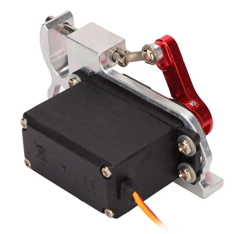 Sick RC Drone Parabolic Air Drop Kit upgraded micro servo motor with red aluminum bracket for precise payload release.