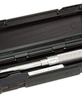 Micro-Adjustable Torque Wrench 30-200 In-Lb Range, Three Eighths Inch Drive Click Type With Ratchet in open case