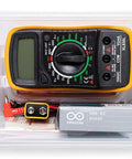 Student STEM Kit For Beginners With Hands On Projects Sensors Components And Interactive Curriculum with multimeter and Arduino board