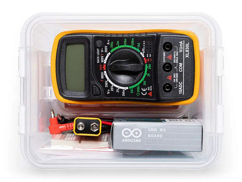 Student STEM Kit For Beginners With Hands On Projects Sensors Components And Interactive Curriculum with multimeter and Arduino board