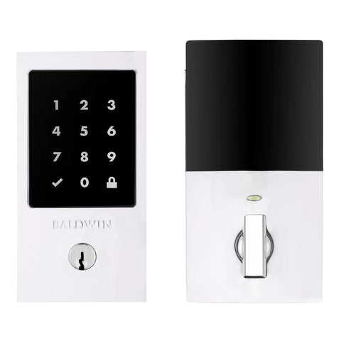 High End Oil Rubbed Bronze Touchscreen Deadbolt With Zwave Smart Home Link And Keyless Entry Crafted From Solid Brass front view with keypad.