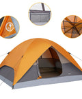 No-Fuss Dome Camping Tent For Two With Rainfly Carry Bag And Free-Standing Design For Hiking And Backpacking 3-Season