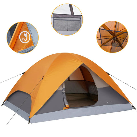 No-Fuss Dome Camping Tent For Two With Rainfly Carry Bag And Free-Standing Design For Hiking And Backpacking 3-Season