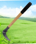 Heavy Duty Pro Grade Metal Garden Hoe Set for Weeding and Planting Lightweight Steel Hand Hoe with Wooden Handle