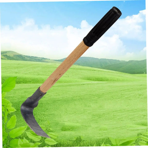 Heavy Duty Pro Grade Metal Garden Hoe Set for Weeding and Planting Lightweight Steel Hand Hoe with Wooden Handle