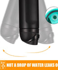 Six Pack Water Bottle Sealing Ring Replacements For FreeSip 24oz 25oz 32oz And 40oz Lids Gaskets Leak Proof Kit With Durable O Ring Seals For No Spill Hydration. Close-up of black bottle lid with silicone gasket