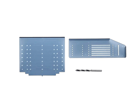 Cabinet Door And Drawer Hardware Installation Template Kit With 3 Inch, Three And Three Quarter Inch, And Five Inch Hole Centers shown
