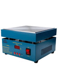 Pro Grade 850W Digital Soldering Station with 200x200mm Hot Plate Preheater for PCB SMD Rework Desoldering, blue unit.