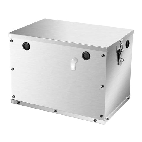 Hella Durable Aluminum Battery Box Fits Group 24 And 31 Marine Trolling Motors With Cool Airflow And Rust Proof Shield. Vented design.