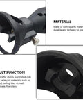 Close-up of Heavy Duty Rotary Tool Locator with black plastic finish, showing adjustable depth controls for steady cuts.