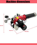 Heavy Duty Waste Oil Heater Furnace Burner With Air Atomizing Tech And Quick Temperature Tweaks For Running Smooth On Vegetable Fuel At 220 Volts Zero Trouble Setup dimensions showing height 32cm, width 55cm, length 97cm.