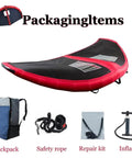 Portable Inflatable Windsurfing Wing For Windsurfing Kitesurfing Wing Surf Foil Surf And Sailboarding Five Square Meters With Window No Fuss Setup Durable Construction For All Water Sports with backpack, safety rope, repair kit, and inflator