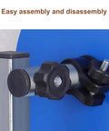 Zero Fuss Wall Mount Bubble Wrap Dispenser With Heavy Duty Foam Roll Packer Runs Super Slick For Active Packing Stations Includes Full Hardware Kit showing easy assembly clamps.