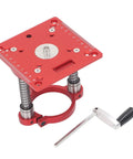 65 Millimeter Aluminum Router Table Lifting System With Anodized Milling Table Lift And Ring Clamping For Engraving Machines And Woodworking Projects In Home Shops And Pro Grade Woodworking Setups, red aluminum lift plate