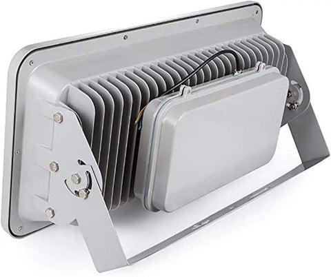 JUDYSSY Led Floodlight Led Flood Light with aluminum body, waterproof design, ideal for outdoor use, displayed from the back.