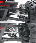 Comparison of original and modified Beefy 4 Piece RC Front And Rear CVD Driveshaft Set for 1/16 scale trucks with rear view
