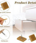 Heavy Duty Plastic Drawer Glide Pads Fix Sticky Dresser Slides With No Sweat Bottom Mount Furniture Runners 16 Pack, holding pins showcase.