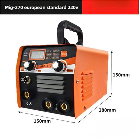 DIY Friendly Portable Electric Welder For Home Workshop Arc And MIG Soldering Tool Pro Grade Weld Machine in orange, 220V