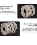 Heavy Duty Flexible Double Diaphragm Shaft Coupler D26L35 Perfect For Stepper Motor Encoder And Ballscrew 9X12 Size Super Reliable And Lightweight Fit, 9x12mm metal coupling