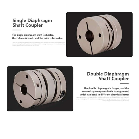 Heavy Duty Flexible Double Diaphragm Shaft Coupler D26L35 Perfect For Stepper Motor Encoder And Ballscrew 9X12 Size Super Reliable And Lightweight Fit, 9x12mm metal coupling