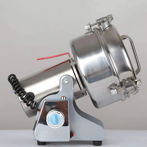 Side view of Beast Of A 1500G Grain Grinder Mill With 3500W Electric Motor, Fast Powder And Flour Milling Machine For Home Use