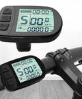 For KT Lcd 5 Ebike Display With Smart Voltage Detection For 24V 36V 48V Water Resistant Color Screen on handlebars