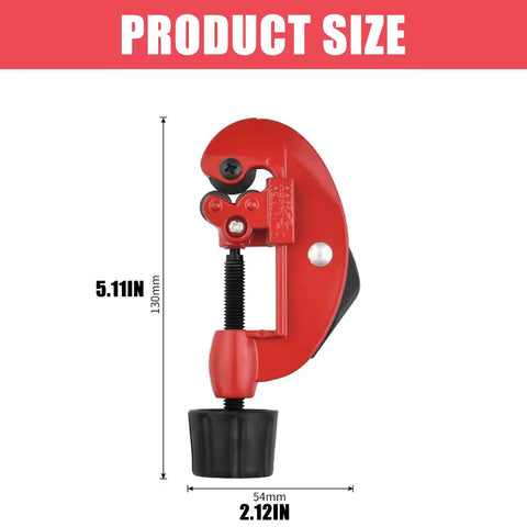 Ergonomic Pipe Cutter 3-28mm Tubing Cutter for Metal Aluminum Stainless Steel with size dimensions 5.11in x 2.12in