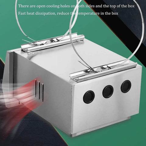 IP67 Waterproof Stainless Steel Junction Box Wall Mounted Electrical Enclosure With Mounting Plate For Outdoor And Indoor Use Durable Weatherproof Metal Box With Reinforced Lock And Hinged Door, stainless steel ventilation holes