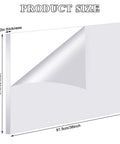 Clear Acrylic Sheet 24 By 36 Inches Half Inch Thick With Protective Film featuring dimensions and thickness illustration.