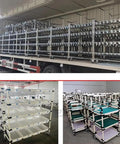 Heavy Duty Rail Conveyor Wheel Set For Pallets And Cargo, Aluminum Alloy Flow Rails With Adjustable 1m Length on truck