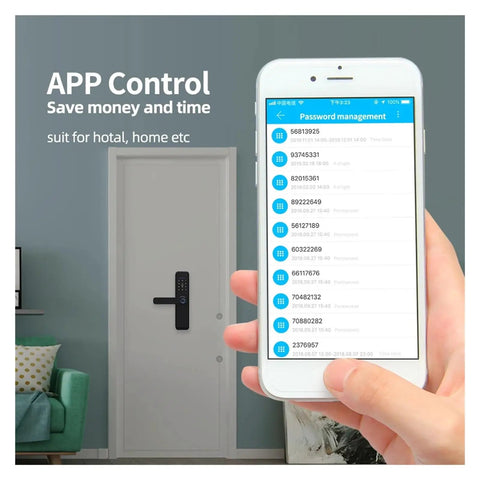 Sleek Tuya Voice Controlled Door Lock With Super Chill Smart Life App Setup And Bulletproof Ic Card Plus Physical Key Backup For Rock Solid Home Security And Totally Stress Free Access