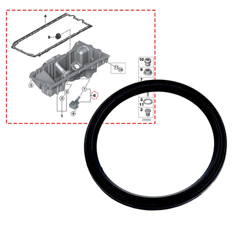 Oil Level Sensor Gasket For BMW Audi Benz VW Porsche Boss Grade OEM Oil Pan Sensor O Ring Seal Replacement For A0019977241