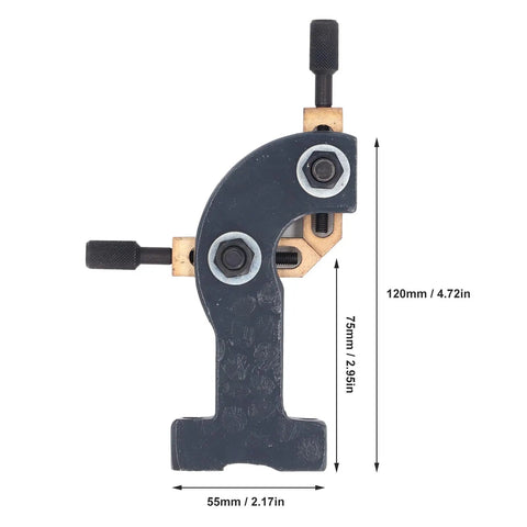 Beast Mode Mini Lathe Steady Rest Metal Center Frame Support with dimensions, designed for 0618 Cj28a 7x14 machines.