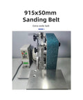 1500W Brushless Mini Electric Belt Sander With 36 By 2 Inch Wide Belt And Swiveling Grinder Head showing a 915x50mm sanding belt setup.