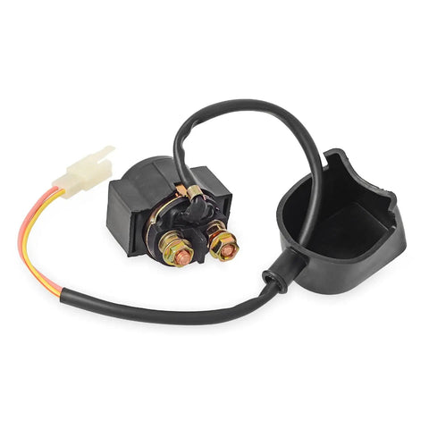 Solenoid relay for All In One ATV Ignition Coil Kit With 5 Pin AC CDI Box, Voltage Regulator Rectifier, Spark Plug, Fuel Filter for 49cc to 110cc Chinese ATVs.