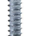 Boss Grade Size 12 by 1 Inch Slotted Sheet Metal Screws with Hex Washer Heads, heavy duty screw close-up.