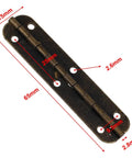 65Mm Oval Hinge For Cabinets Jewelry Boxes And Luggage In Vintage Bronze Zinc Alloy Long Hinge With 6 Holes Narrow Side Design