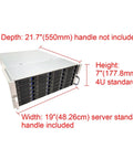 4U Rackmount Server Chassis With 24 Hot Swap 3.5 Inch Bays And 6 SFF 8087 Backplanes Supports ATX MATX ITX Motherboards