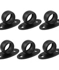 Rock Solid Stainless Steel Closet Rod Flange With Rust Proof Pipe Bracket And Complete Screw Anchor Kit 6 black pipe clips for home decor.