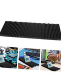 Antistatic Bar Rack Set For PCB Care And Storage, Split Tray Lid ESD Tray Organizer with circuit board examples, high capacity holder.