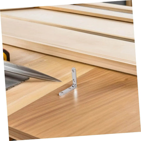 12 Pack Zinc Alloy Box Hinges For Jewelry Boxes And Small Wooden Cabinets NUOBESTY Hinges installed on a wooden board